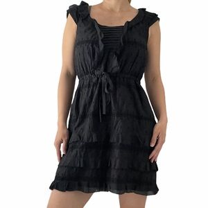 ❤️ J.CREW Summer Black Ruffle Dress❤️